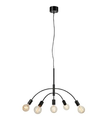 Markslojd CYGNUS Wisząca 5L Czarny 5xE27 108286