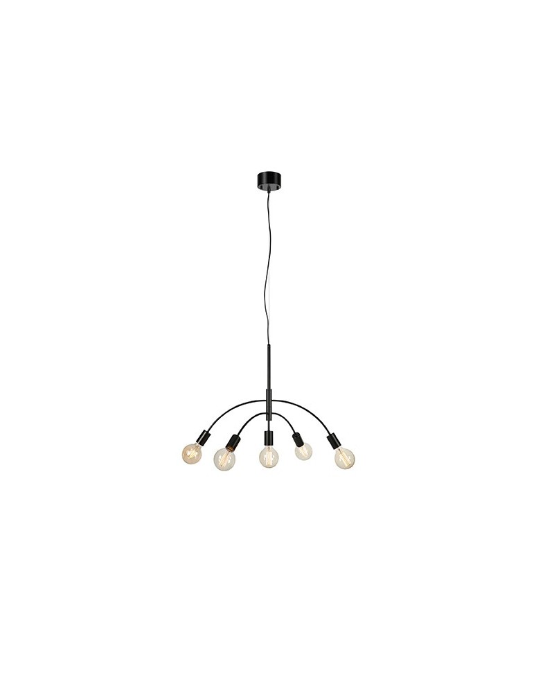 Lampy wiszące - Markslojd CYGNUS Wisząca 5L Czarny 5xE27 108286 - produkt kolory-swiatla.pl 1