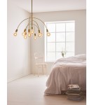 Lampy wiszące - Markslojd LAVELLO Wisząca 9L Mosiądz 9xE27 108289 - produkt 2