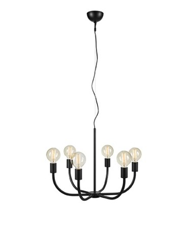 Markslojd AMISTOSO Wisząca 6L Czarny 6xE27 108290