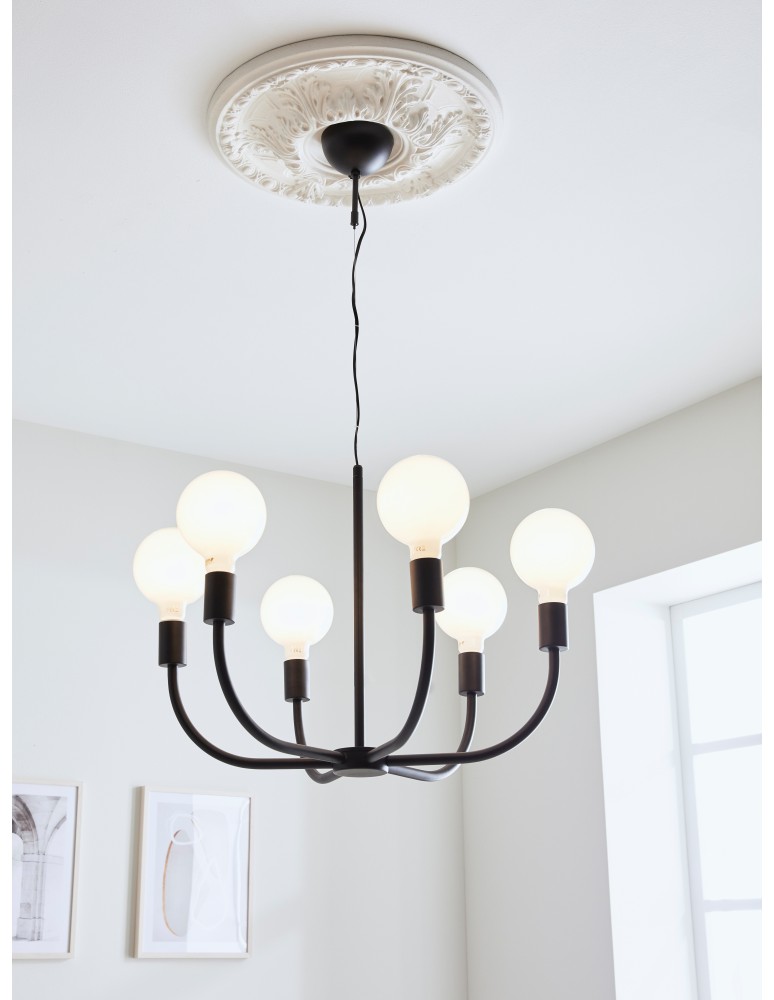 Lampy wiszące - Markslojd AMISTOSO Wisząca 6L Czarny 6xE27 108290 - product kolory-swiatla.pl 2