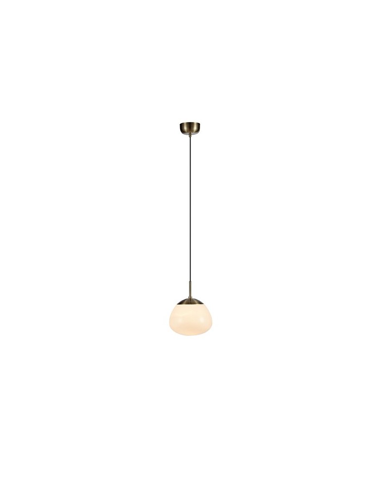 Lampy wiszące - Markslojd RISE Wisząca 1L Antyczny/Biały 1xE27 108296 - produkt kolory-swiatla.pl 1