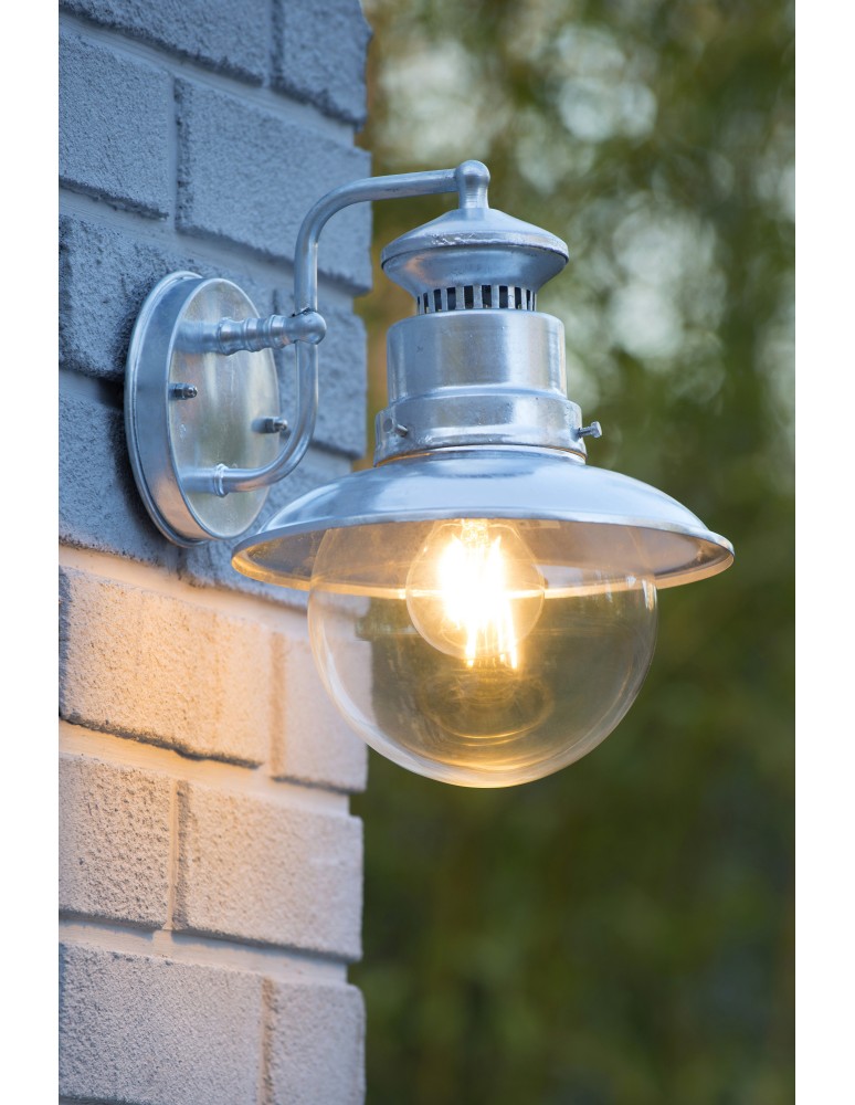 Lucide FIGO kinkiet IP44 E27 L24 W21 H27cm Galv 11811/01/06