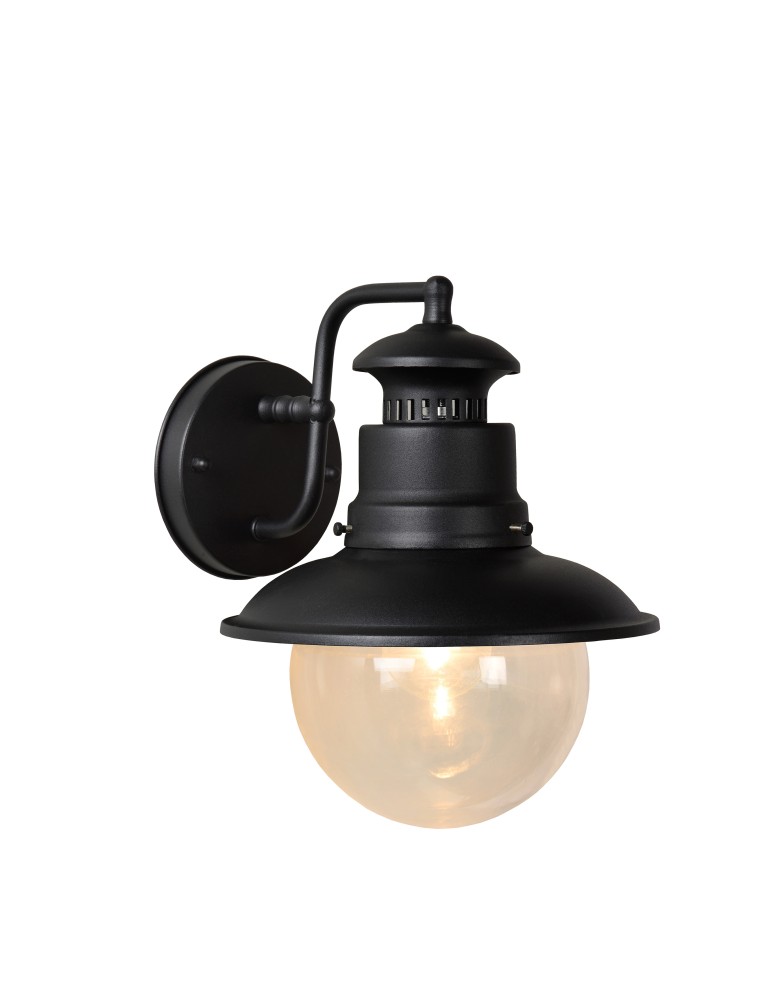 Lucide FIGO kinkiet IP44 E27 L24 W21 H27cm czarny 11811/01/30