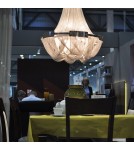 Żyrandole glamour - CosmoLight Lampa wisząca ROMA P09109NI Nikiel - produkt 2
