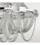 Żyrandole glamour - CosmoLight Lampa wisząca ROMA P09109NI Nikiel - produkt 3
