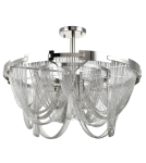 Lampy sufitowe z kryształami - CosmoLight Plafon ROMA C08529NI Nikiel - produkt 1