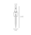 Kinkiety - CosmoLight Kinkiet ROMA W04694NI  Nikiel  - product 4