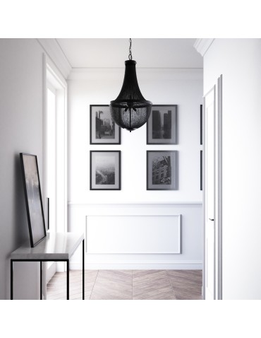 CosmoLight Lampa wisząca ROMA P04543BK  Czarny  - produkt 2