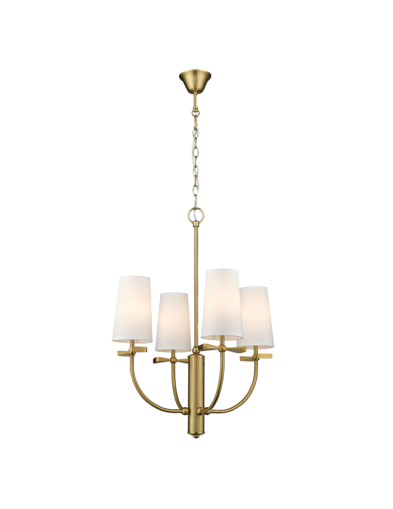 Żyrandole nowoczesne - CosmoLight Lampa wisząca BOW P04190BR  Mosiądz  - product kolory-swiatla.pl 2
