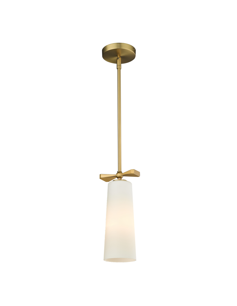Lampy wiszące w kolorze mosiądz - CosmoLight Lampa wisząca BOW P01138BR   Mosiądz  - produkt kolory-swiatla.pl 2