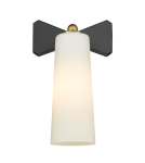 Kinkiety - CosmoLight Kinkiet BOW W01169BK  Czarny   Mosiądz  - product 1