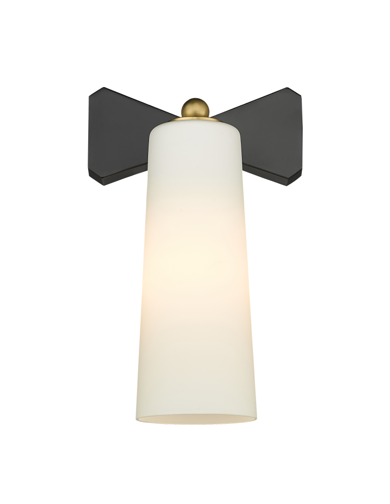 Kinkiety - CosmoLight Kinkiet BOW W01169BK  Czarny   Mosiądz  - produkt kolory-swiatla.pl 1