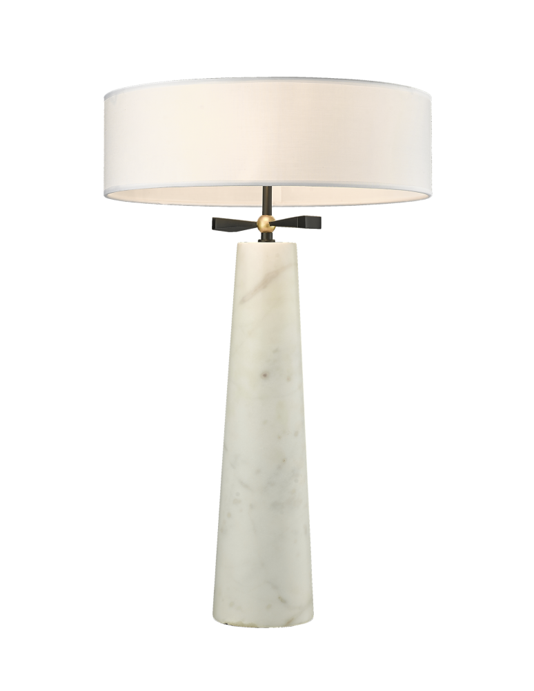 Lampy stołowe z abażurem - CosmoLight Lampa stołowa BOW T02107BK  Czarny   Mosiądz  - produkt kolory-swiatla.pl 1