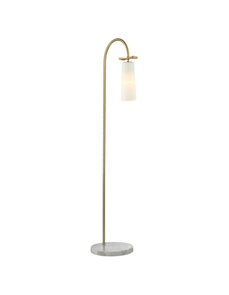 Lampy podłogowe - CosmoLight Lampa stojąca BOW F01152BR   Mosiądz  - produkt kolory-swiatla.pl 1