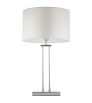 Lampy stołowe z abażurem - CosmoLight Lampa stołowa ATHENS T01444CH-WH chrom - produkt 1