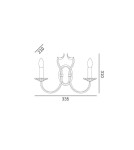 Kinkiety - CosmoLight Kinkiet RIGA W02779CH Chrom - produkt 5