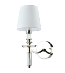 Kinkiety z abażurem - CosmoLight Kinkiet SIENA W01315NI-WH nikiel - produkt 1