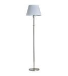 Lampy podłogowe z abażurem - CosmoLight Lampa stojąca SIENA F01322NI-WH nikiel - product 1