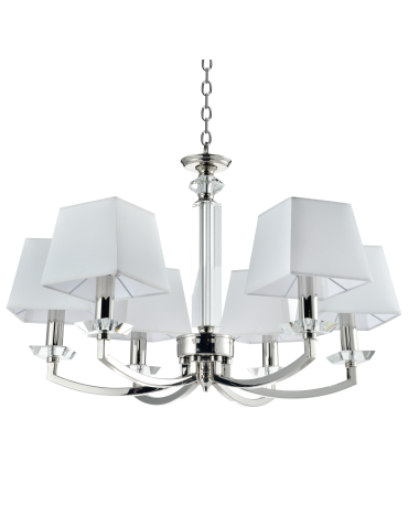 CosmoLight Lampa wisząca DUBAI P06346NI-WH nikiel