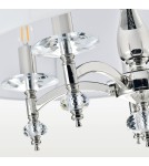 Lampy wiszące w stylu Hampton - CosmoLight Lampa wisząca VERONA P05377NI-WH nikiel - product 2
