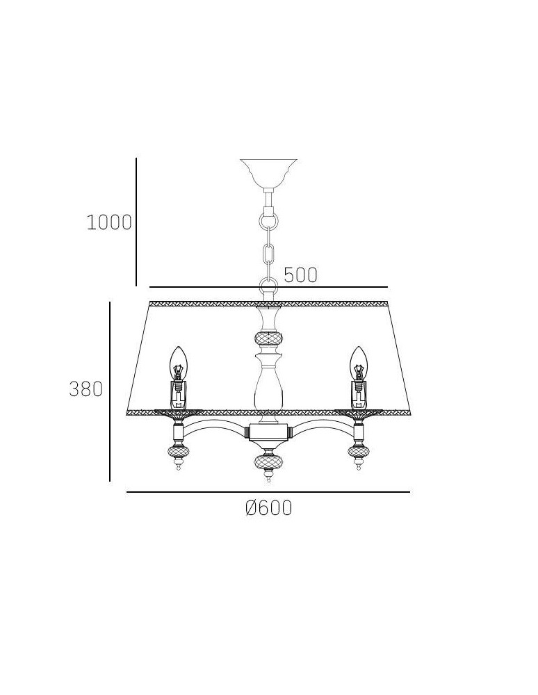 Lampy wiszące w stylu Hampton - CosmoLight Lampa wisząca VERONA P05377NI-WH nikiel - product kolory-swiatla.pl 3
