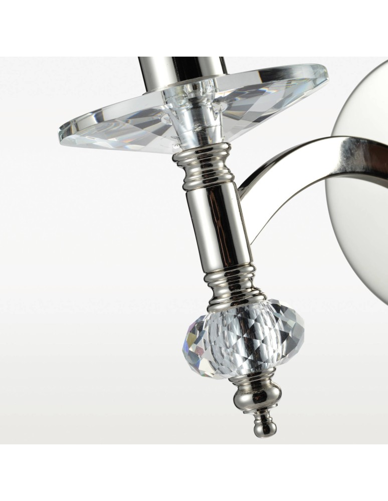 Kinkiety z abażurem - CosmoLight Kinkiet VERONA W01360NI-WH nikiel - product kolory-swiatla.pl 2