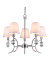 CosmoLight Lampa wisząca LIVERPOOL P05100CH-WH chrom