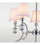 Żyrandole z abażurem - CosmoLight Lampa wisząca LIVERPOOL P05100CH-WH chrom - product 2
