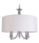 Lampy wiszące w stylu Hampton - CosmoLight Lampa wisząca ABU DHABI P05406CH-WH chrom - produkt 1