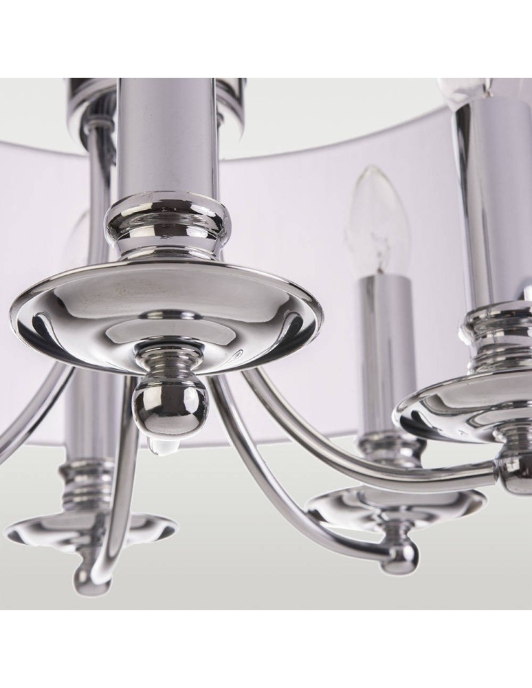 CosmoLight Lampa wisząca ABU DHABI P05406CH-WH chrom