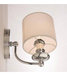 Kinkiety z abażurem - CosmoLight Kinkiet ABU DHABI W01888CH-WH chrom - produkt 2