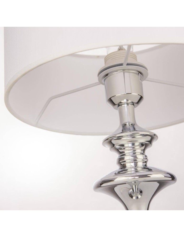 CosmoLight Lampa stołowa ABU DHABI T01413CH-WH chrom