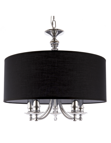 CosmoLight Lampa wisząca ABU DHABI P05697CH-BK chrom