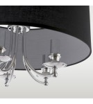 Lampy wiszące w stylu Hampton - CosmoLight Lampa wisząca ABU DHABI P05697CH-BK chrom - produkt 2