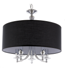 Lampy wiszące w stylu Hampton - CosmoLight Lampa wisząca ABU DHABI P05697CH-BK chrom - produkt 3