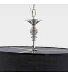 Lampy wiszące w stylu Hampton - CosmoLight Lampa wisząca ABU DHABI P05697CH-BK chrom - produkt 4