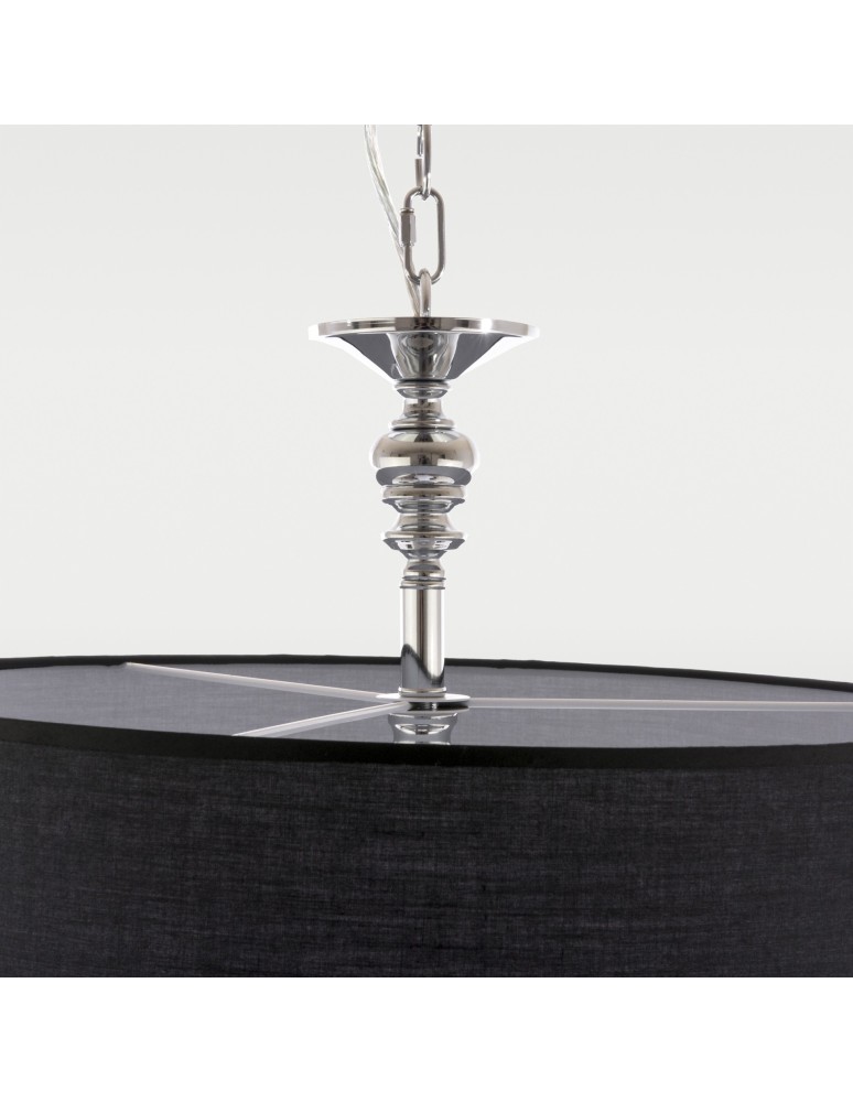 CosmoLight Lampa wisząca ABU DHABI P05697CH-BK chrom