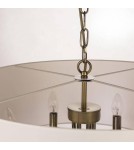 Lampy wiszące w stylu Hampton - CosmoLight Lampa wisząca ABU DHABI P06871BR-WH mosiądz - produkt 2