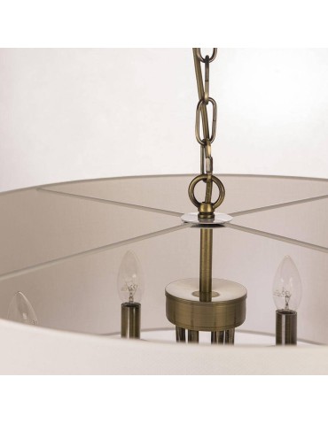 CosmoLight Lampa wisząca ABU DHABI P06871BR-WH mosiądz - produkt 2