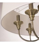Lampy wiszące w stylu Hampton - CosmoLight Lampa wisząca ABU DHABI P06871BR-WH mosiądz - produkt 3