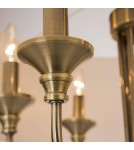 Lampy wiszące w stylu Hampton - CosmoLight Lampa wisząca ABU DHABI P06871BR-WH mosiądz - produkt 4