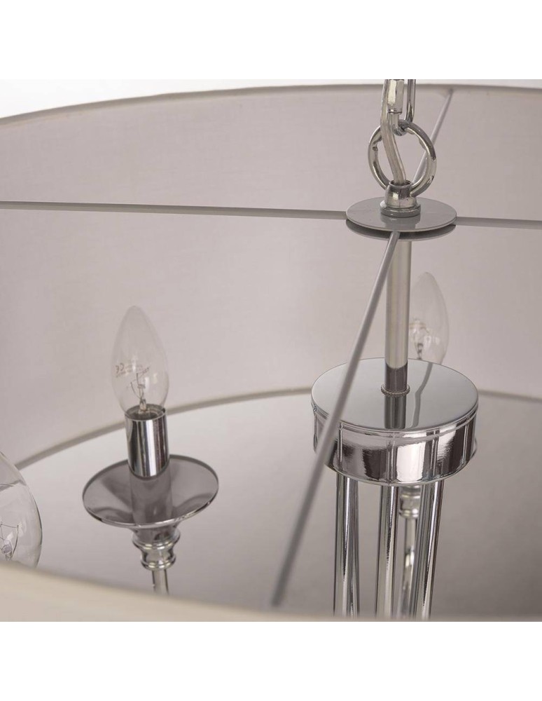 CosmoLight Lampa wisząca ABU DHABI P06512CH-WH chrom
