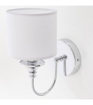 Kinkiety z abażurem - CosmoLight Kinkiet ABU DHABI W01837CH-WH chrom - produkt 3
