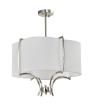 Lampy wiszące w stylu Hampton - CosmoLight Lampa wisząca FARO P04046NI-WH nikiel - product 1
