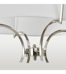 Lampy wiszące w stylu Hampton - CosmoLight Lampa wisząca FARO P04046NI-WH nikiel - product 3