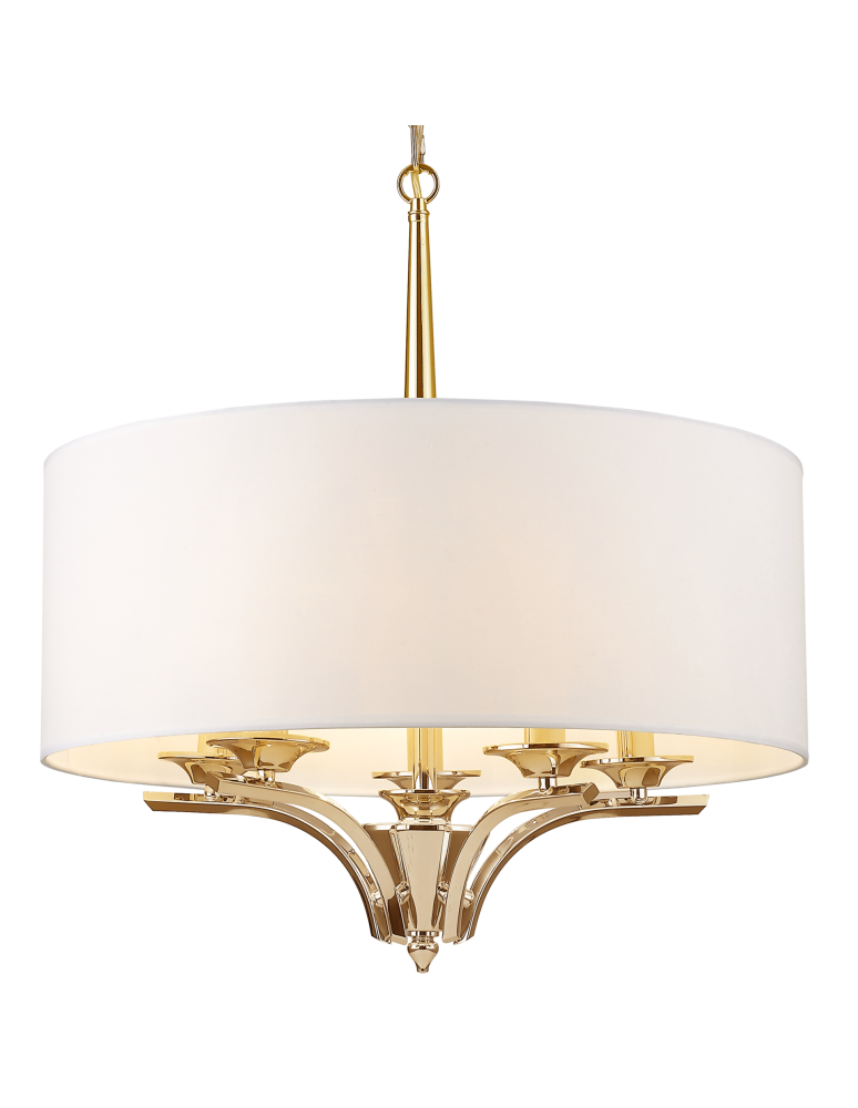 Lampy wiszące w stylu Hampton - CosmoLight Lampa wisząca ATLANTA P05797AU-WH złoty - produkt kolory-swiatla.pl 1