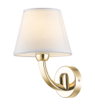 Kinkiety z abażurem - CosmoLight Kinkiet ATLANTA W01964AU-WH złoty - product 1