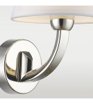 Kinkiety z abażurem - CosmoLight Kinkiet ATLANTA W01827NI-WH nikiel - product 2