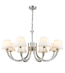 Żyrandole nowoczesne - CosmoLight Lampa wisząca ATLANTA P08810NI-WH nikiel - product 1